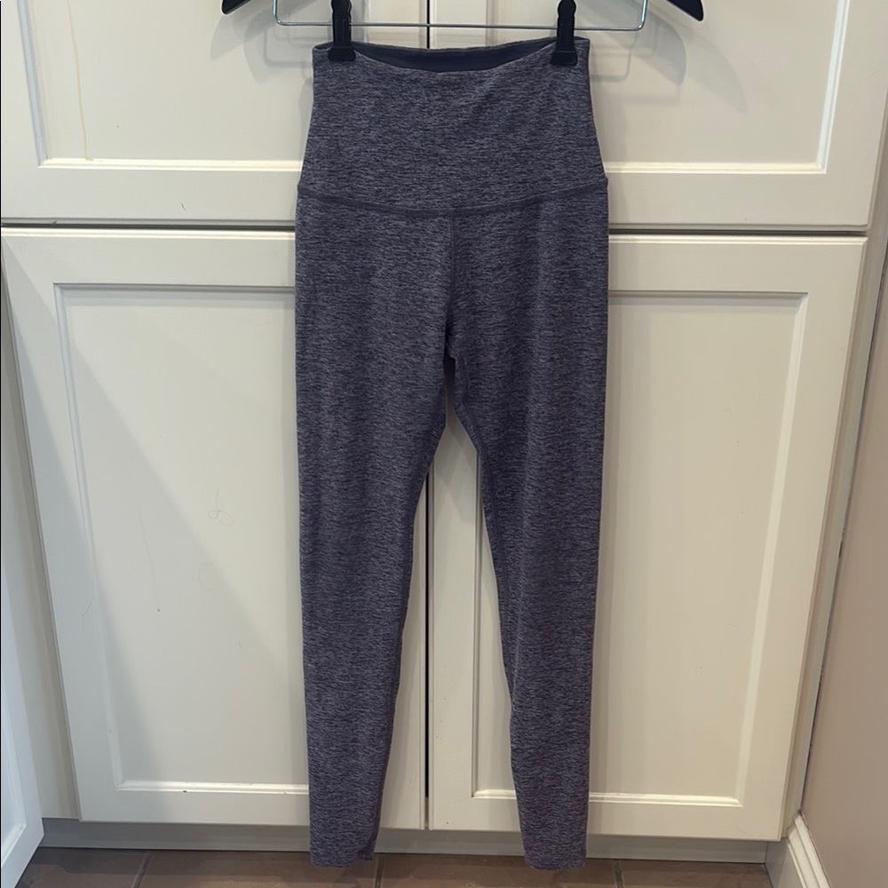 Beyond Yoga Spacedye Midi Heather Purple size Small Leggings